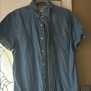 Abercrombie & Fitch Blue Casual Button Down Shirt